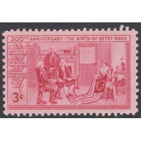 The Birth Of Betsy Ross 3¢ USA Postage Stamp
