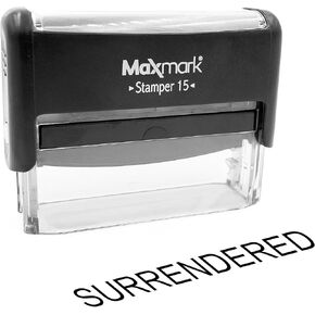 Surrendered Self Inking Stamp - TxDMV Compliant - Required for webDEALER Program - Professional Self-Inking Stamp