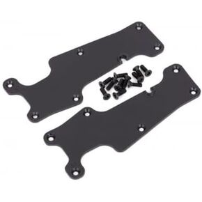 Traxxas 9633 Suspension Arm Covers, Black, Front (Left and Right)/ 2.5x8 CCS (12)
