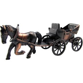 TG ، LLC Treasure Gurus Horse & Carriage Die That Toy Pencil Sharpener Miniature 1:48 O Train Scale Replica
