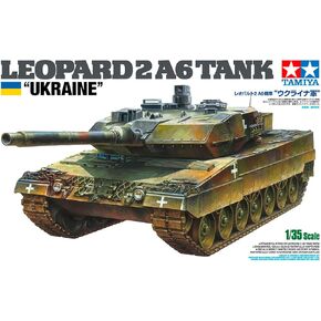 TAMIYA Kampfpanzer 25207 1:35 BW KPz Leopard 2 A6 (3) Ukr. -Model, Plastic, Assembly, Tank kit