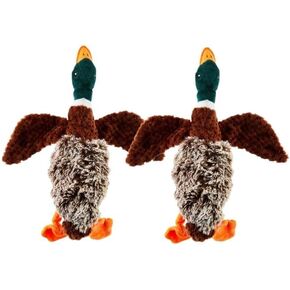 Plush Duck Dog Toy with Honker – Duck Toy for Dogs, Mallard Stuffed Animal, Cute Plush. (Pack of 2)