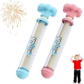 Firework Water Gun,Romantic Fireworks Water Spray Injector Toy,Firework Style Water Spray Toy for Family Entertainment or Pool Party Blue and Pink(2Pcs)