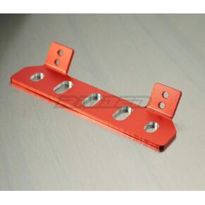 Aluminum Alloy Front Bumper Protector Skid Plate for Tamiya CC01 PAJERO FJ40 Unimog RED
