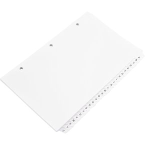 Exhibitindexes® 5 1/2 X 8 1/2 A-Z Indexes for Half Sheet Binders