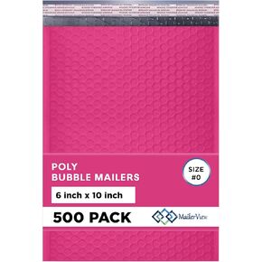 White Small Bubble Mailers 4x8 Inch #000 | Thick Padded Poly Bubble Mailer Envelopes | Waterproof Mailing Envelopes | 1000 Pack Bulk | Trading card sports Card Shipping