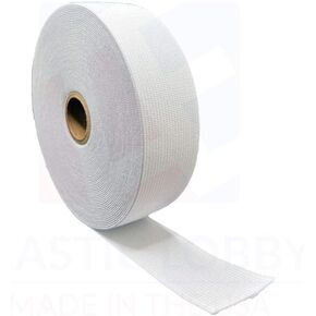 1.5" (38mm) White Knitted Elastic - US Made 10 Yards