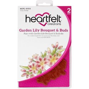 Garden Lily Bouquet & Buds Cling Stamp Set