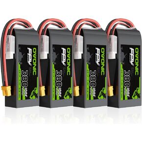 OVONIC 2S 380mAh Lipo Battery 7.4V 100C High Voltage Battery with XT30 Plug for RC Car Truck RC Vehicles Boat Drone RC Airplane Quadcopter Helicopter FPV Racing Hobby Models [4pcs]