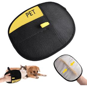 2pcs Pet Hair Removal Gloves, Electrostatic Cat Hair Remover for Furniture Carpet Clothes Couch Reusable Grooming Gloves for Dog Cat Washable & Effortless Fur Cleaning