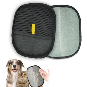 EKoo Portable Pet Hair Remover Glove – Reusable Grooming Glove for Removing Cat & Dog Hair from Furniture, Car Seats, Bedding, Carpets, and Clothes