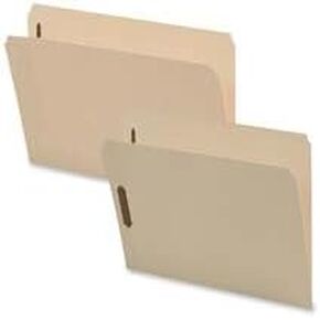 Smead 19513 Folders Two Fasteners Straight Cut Top Tab Legal Manila 50/Box