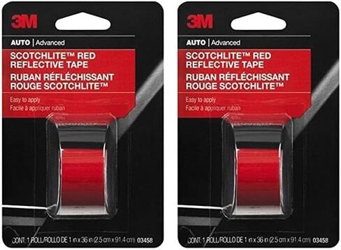 3M Scotchlite Red Reflective Tape, 03459, 2 in x 36 in, 1 Roll in Saudi Arabia