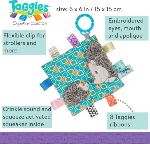 Taggies Taggies Heather Hedgehog Squeeze & Squeak Soft Toy in Saudi Arabia