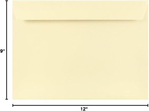 JAM PAPER 9 x 12 Booklet Strathmore Envelopes - Natural White Wove - Bulk 500/Box in Saudi Arabia