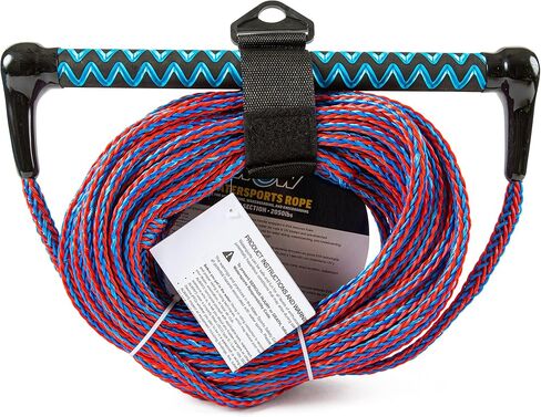 WOW Sports Towing Rope for Wakeboard, Water Ski and Wakesurf, 1-Section Tow Rope with Rubber Handle, 75' in Saudi Arabia