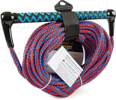 WOW Sports Towing Rope for Wakeboard, Water Ski and Wakesurf, 1-Section Tow Rope with Rubber Handle, 75' in Saudi Arabia