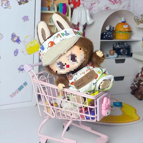 2025 Clothes for La Boo Boo(no Dolls), 3PCS Suit with Brown Shoes, Designed for Lububu Dall Clothes, Multiple Stylish Outfit, Used for Your 15&17cm Dolls (Suit D) in Saudi Arabia