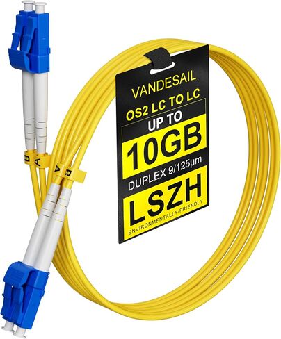 5 Pack LC to LC Single Mode Fiber Patch Cable 1M, OS2 Duplex 1G/10GB Fiber Optical Cables SMF Fiber Jumper Patch Cords LSZH 9/125µm for SFP+ XFP QSFP CFP -1M(3FT) 5pack in Saudi Arabia
