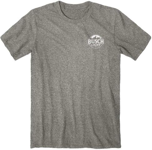 Busch Light Man's Best Friend Front and Back Print T-Shirt (as1, Alpha, 3X_l, Regular, Regular) Blue in Saudi Arabia