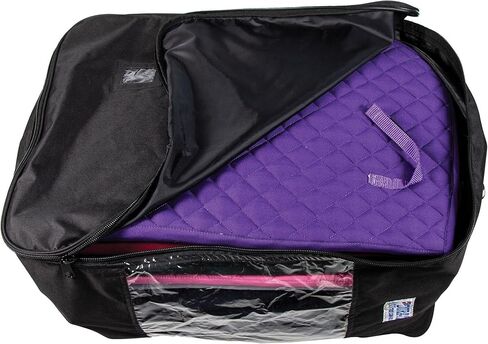 EZ -View Horse Blanket وحقيبة تخزين ورقة الإقبال - أسود | 14 "High X 26" Long x 21 "Deep | Shipper من ثلاثة جوانب | مقابض حملان | نايلون داخلي داخلي داخلي in Kuwait