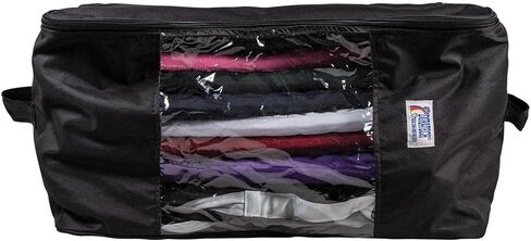 EZ -View Horse Blanket وحقيبة تخزين ورقة الإقبال - أسود | 14 "High X 26" Long x 21 "Deep | Shipper من ثلاثة جوانب | مقابض حملان | نايلون داخلي داخلي داخلي in Kuwait