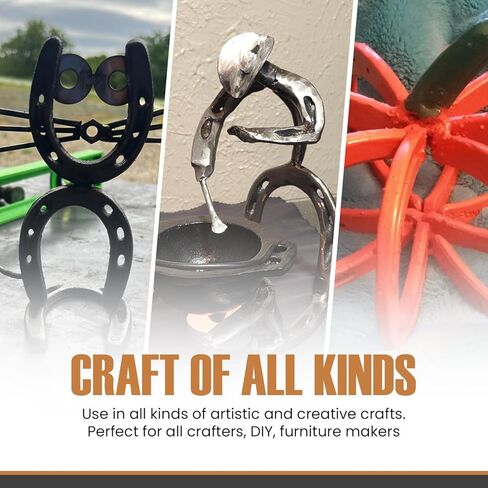 Cast Iron Set of 20 Horseshoes by Carver's Olde Iron for Decoration and Crafts, Pony Size, 3 1/2" T x 3" W in Kuwait