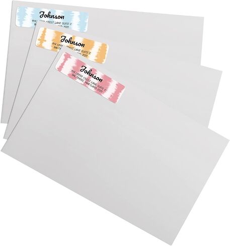 Dots of Color Designer Rolled Personalized Name Address Labels with Elegant Dispenser in Kuwait