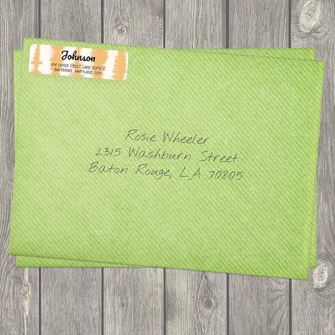 Dots of Color Designer Rolled Personalized Name Address Labels with Elegant Dispenser in Kuwait