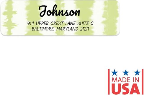 Dots of Color Designer Rolled Personalized Name Address Labels with Elegant Dispenser in Kuwait