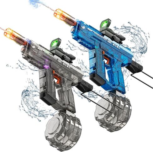 Electric Water Gun for Kids Adults, Automatic Water Gun, Powerful Water Guns with 26-32 FT Long Range, Watergun Toy Gift for Summer, Black, 1pc in Saudi Arabia