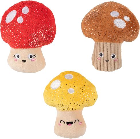 Fringe Studio Plush Dog Toy, 3 Pieces Set, SHROOMING, Pet Shop Collection (662176) in Kuwait