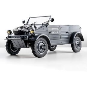 BEEZRC RocHobby 1/12 RC Crawler Kubelwagen Type 82 RC Car for Adults, 4WD Off-Road Remote Control Truck, Hobby RC Crawler with LED Lights, 8Km/h High Performance