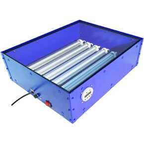 BREVELTION 16 x 20inch UV Exposure Unit Silk Screen Printing Light Box with 6 pcs 12W LED Light Tubes Blue