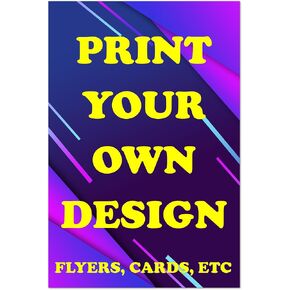 20 Premium 4x6 Custom Flyers: Personalized Premium Quality Prints for Effective Marketing and Promotion. Glossy Printing on 330 GSM Cardstock. Print Your Own Logo, Photo