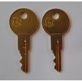 2 Replacement Keys Cut to Key Code UM292 for Herman Miller File Cabinet/Office Furniture, Brass
