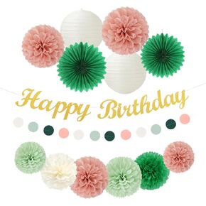 دبليات زرقاء عيد ميلاد من الأزرق الأزرق أبيض-تراجعات الورق-14pcs راية سعيدة بوي الفوانيس الأنسجة بوم بومس ، رجال اللافتات جارلاند جماهير العسل ، طفل في سن المراهقة أطفال معلقة لوازم ديكور Hugfond