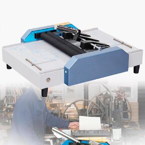 Electric Paper Book Stapler Creaser,A3 Brochure Stapler Folding Machine with Removable Positioning Baffle for Card Folder Color Pages
