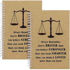 Lawyer Gifts for Women Men Lawyer 100 Pages Hardcover Spiral Notebook 2 Pcs,Lawyer Work Notebook,Law School Gifts for Law Student Lawyer Graduation Gifts Future Lawyer Gifts (Lawyer-always remember)