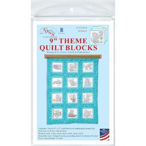 Jack Dempsey Needle Art Kittens 9" Theme Quilt Blocks