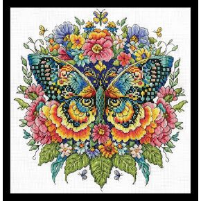Butterfly Counted Cross Stitch Kit