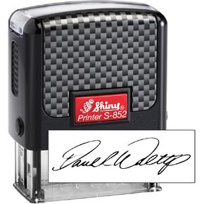 Shiny S-856 XX-Large Text Stamp - Customize Online up to 8 Lines of Text - Many Fonts - Choose from 15 Ink Colors