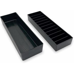 Laube Wide Mini Blade Case Organizer for Clipper Blades - Professional 12 Slot Clipper Blade Caddy - Detachable Snap On Lid- Made in The USA - Green - 3 Pack in Kuwait