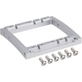 Scx10 ii Chassis Servo Mount, Dual Servo Winch Mount for 1/10 RC Rigs Crawler Capra SCX10 II Axle Comp DIY TGH Rails LCG Chassis Kit (Silver)