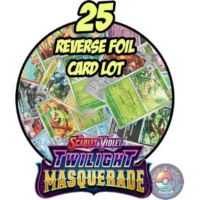 Twilight Masquerade – Pokemon 25 Reverse Foil Card Lot