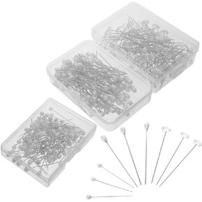 Angoily 300pcs Straight Dressmaking Pins for Quilting and Crafting Antislip Fabric Positioning Needles for DIY Sewing Projects Smooth Penetration and Easy Grip