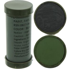 Camo Face Paint, NATO Camouflage Military Makeup Paint Sticks (3 Sticks - 6 Colors)