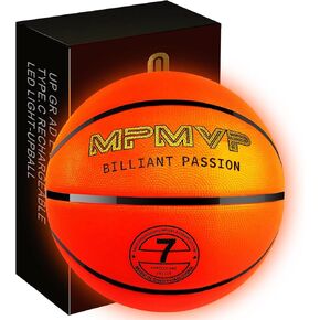 Glow in The Dark Basketball with LED Lights, Indoor/Outdoor Light Up Basketball Gifts for Boys 8-15+ Year Old, Teens Gift Ideas