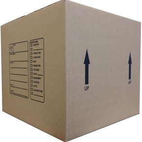 The Boxery 18 X 18 X 16 Inches Genuine Medium Moving Boxes (Pack of 10)