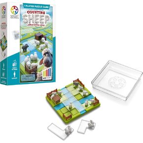 SmartGames Counting Sheep (Without Falling Asleep!) - A Travel-Friendly Logic Game with 60 Challenges for Ages 7 - Adult